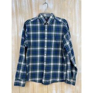 UNTUCKit  Shirt Men's Size M Lightweight Flannel Blue & Green Plaid